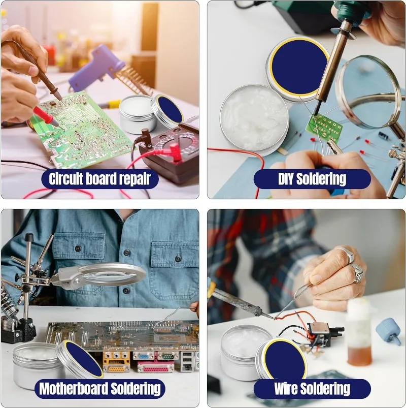 Soldering Paste Rosin Flux Lead-free Welding Flux Iron Repair Soldering Flux for Circuit Soldering Components Welding Tool