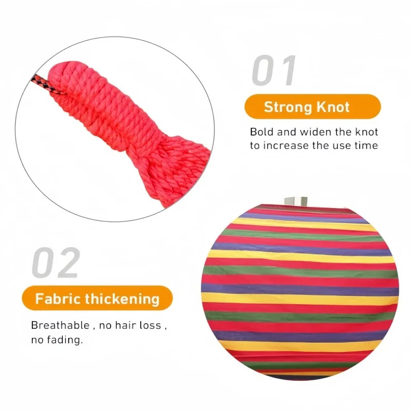 ใหม่กลางแจ้งในร่มผ้าใบเปลญวนเดี่ยวกลางแจ้ง Camping ในร่มเด็ก Swing หนาลาย HammockMulti Functional Hammock