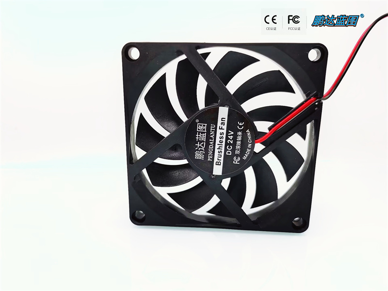 Kipas pendingin casing komputer sunyi, 8010 80*80*10MM USB 5V 12V 24V 8cm