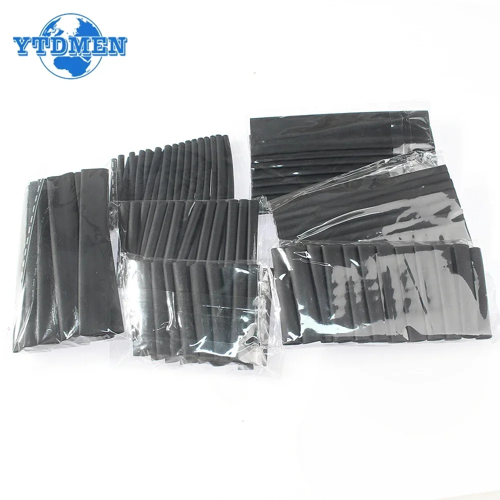 127/164/280/560pcs Heat Shrinkable Tube Insulation Tube Heat Shrink Wrapping Kit Electrical Connection Wire Cable Sleeving 2:1