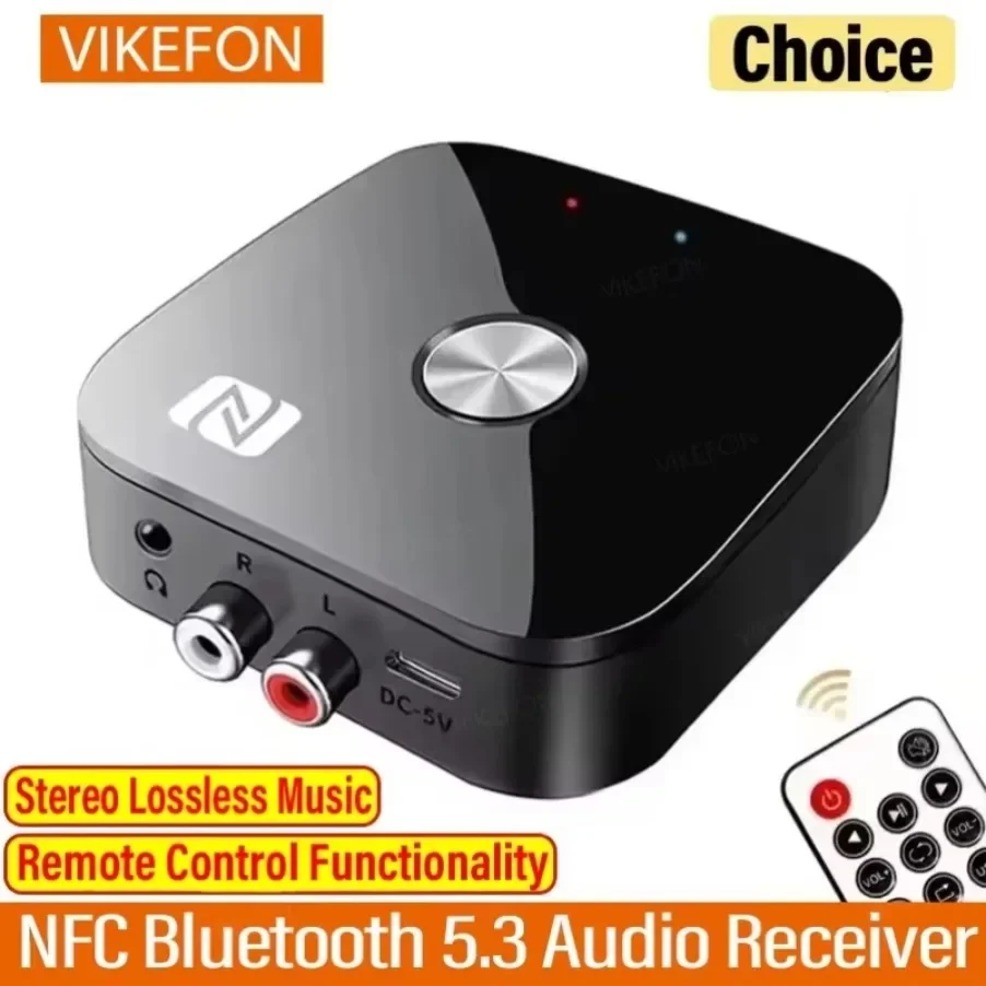 Receptor RCA Bluetooth 5,1 aptX HD 3,5mm Jack Aux adaptador inalámbrico música para TV coche 2RCA receptor de Audio Bluetooth aptX