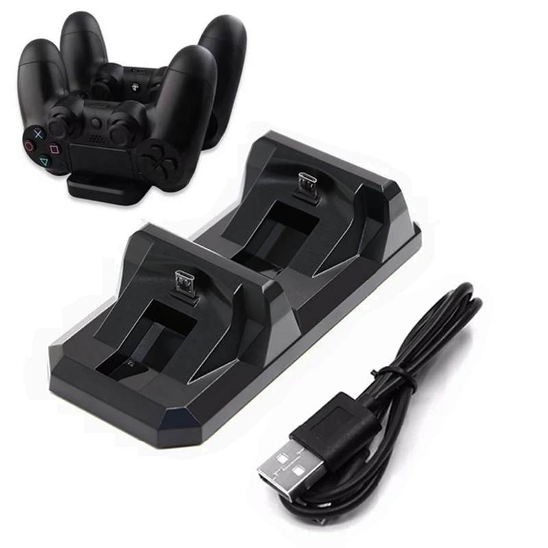 Base de carga Dual para controlador de PS4, soporte de carga para Sony PlayStation 4, mando inalámbrico, accesorios para juegos
