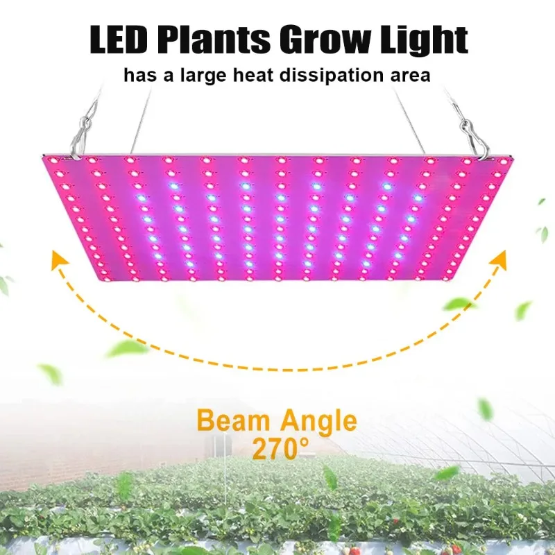 Lampa LED do uprawy roślin 1000W/2000W Pełne Spektrum Hydroponiczna Lampa do Uprawy Roślin Rośliny Phyto Veg Kwiaty Wewnętrzna Ultracienka Panelowa Fitolampa