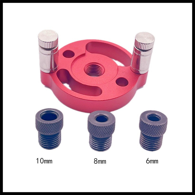 Plantilla para agujeros verticales para carpintería, guía de taladro autocentrante, herramienta localizadora de punzones, 3 4 5 6 8 10mm, muebles de carpintería DIY, 8 juegos