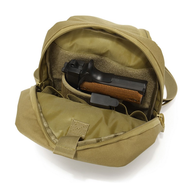 New Tactical Pistol Gun Case Shoulder Bag Outdoor Hiking Hunting Camping chest bag with Gun Holster
