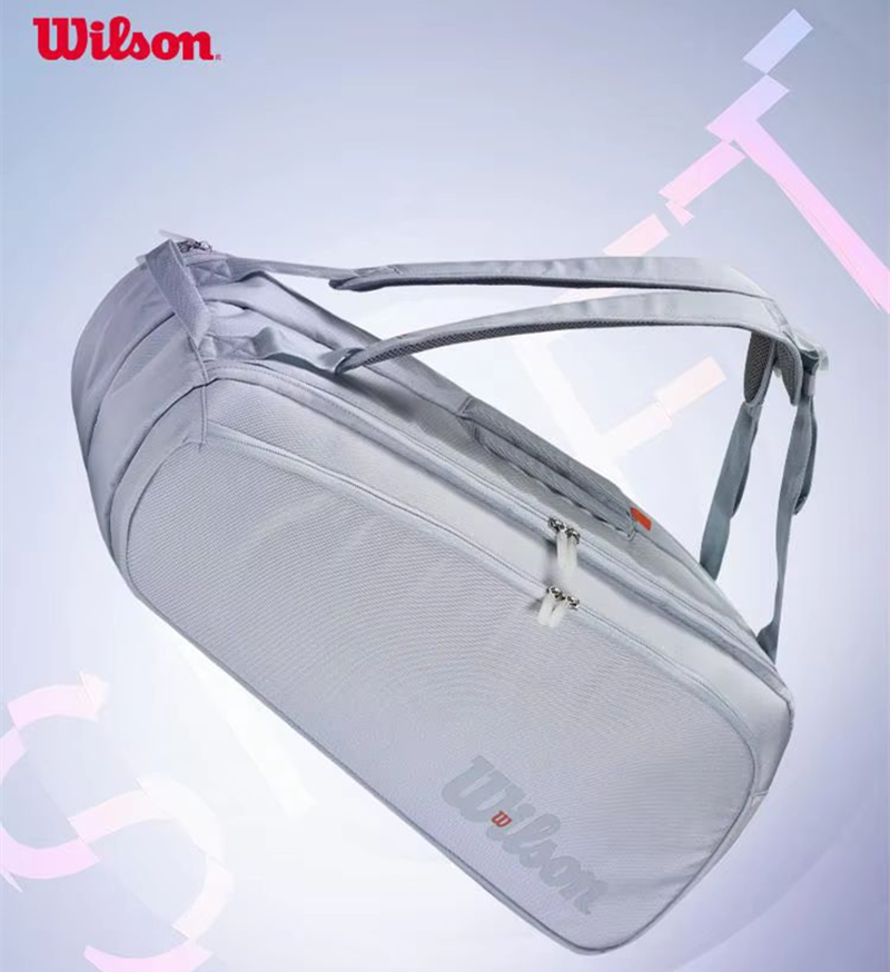 Wilson-bolsa para raquetas de tenis, mochila de gran capacidad para bádminton, Gymbag, Squash, con bolsa para zapatos separada, 2/9 piezas