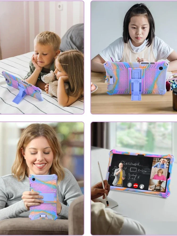 Funda para tableta Samsung Galaxy Tab A9 + 11 "más funda 2023 SM-X210 X215 X216 A9 8,7 SM-X110/X115 funda de silicona suave con soporte para niños capa