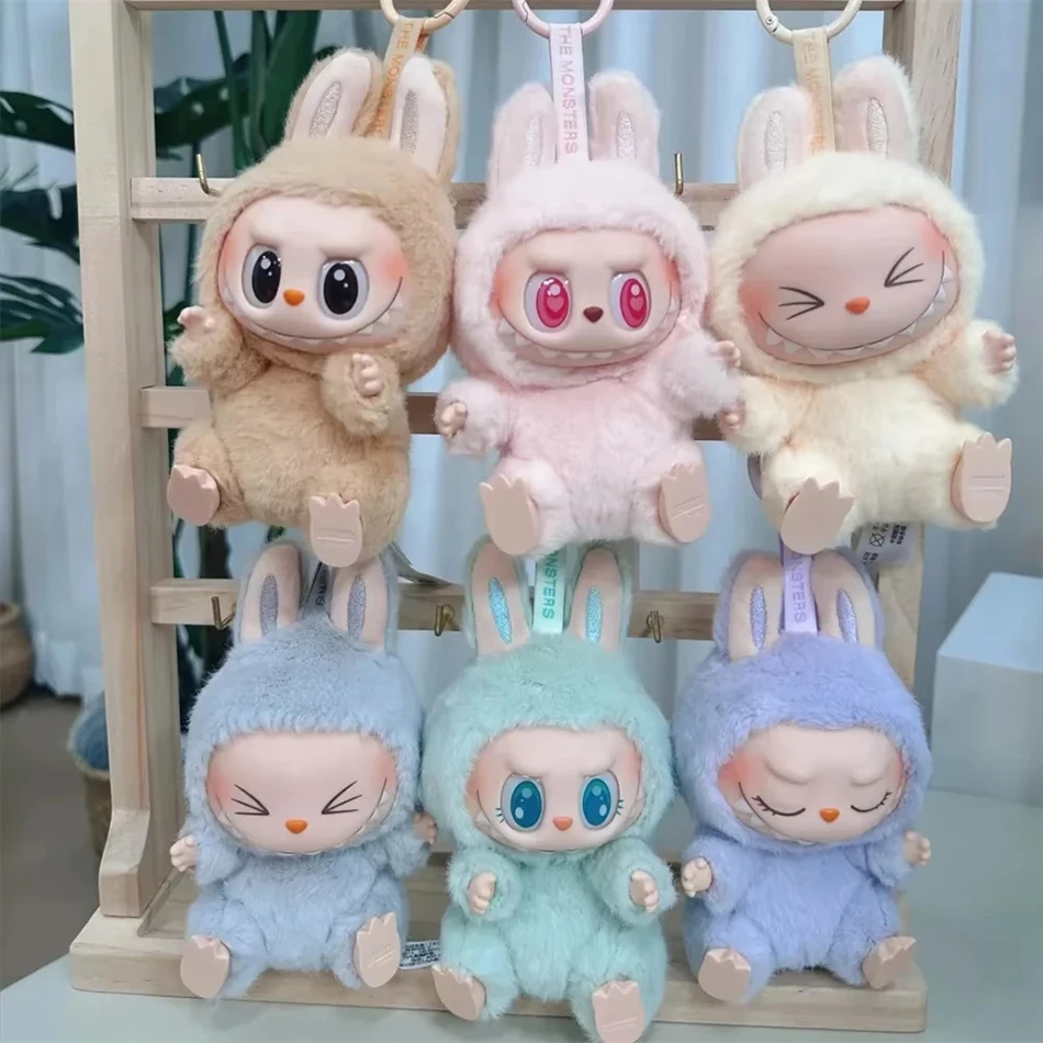 アニメフィギュア Labubu ブラインドボックス座席シリーズペンダント植毛模型玩具かわいいモンスターレプリカキーホルダーおもちゃクリスマスギフト