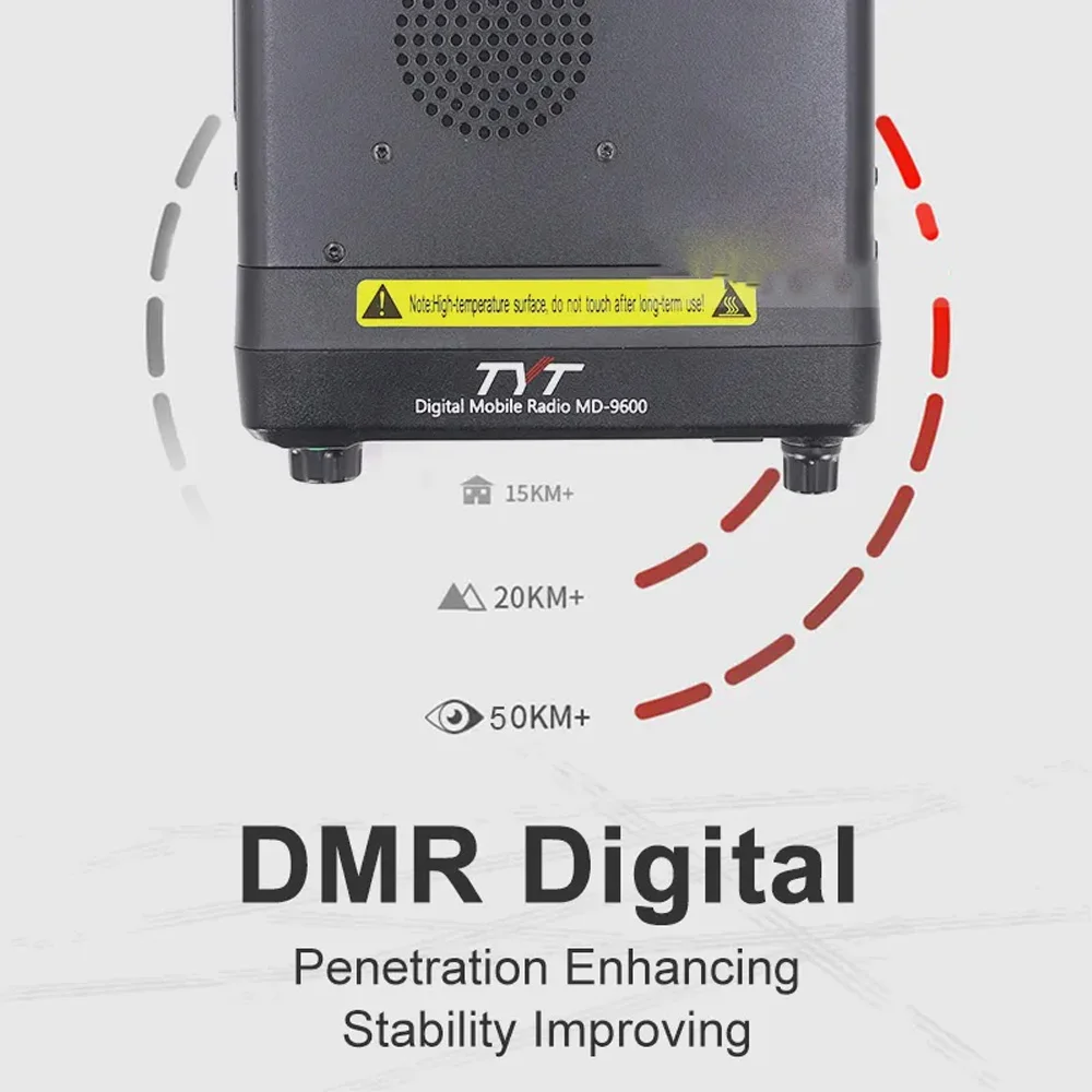 Tyt MD-9600 gps aes256 dmr digital/analog dual band mobilfunk 50/45/25w dmr mobiler transceiver dmr mobile walkie talkie
