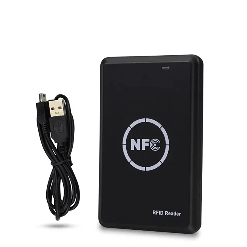Lector de tarjetas RFID, copiadora, duplicador de llave Fob, NFC, escritor de tarjetas inteligente, programador encriptado de 13,56 MHz, UID, Keyfobs inteligentes