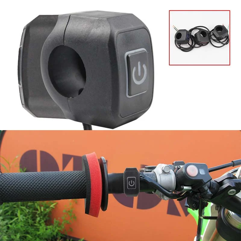 Universal Motorcycle Handlebar Switch Button 12V Button Connector Switch for Electric Star Pressure Waterproof Control Switch
