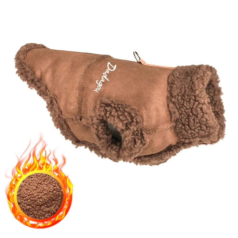 Chaqueta de perro de estilo británico, ropa cálida de invierno para perros pequeños, disfraz para cachorros, abrigo para Chihuahua, trajes para mascotas Pug Yorkie