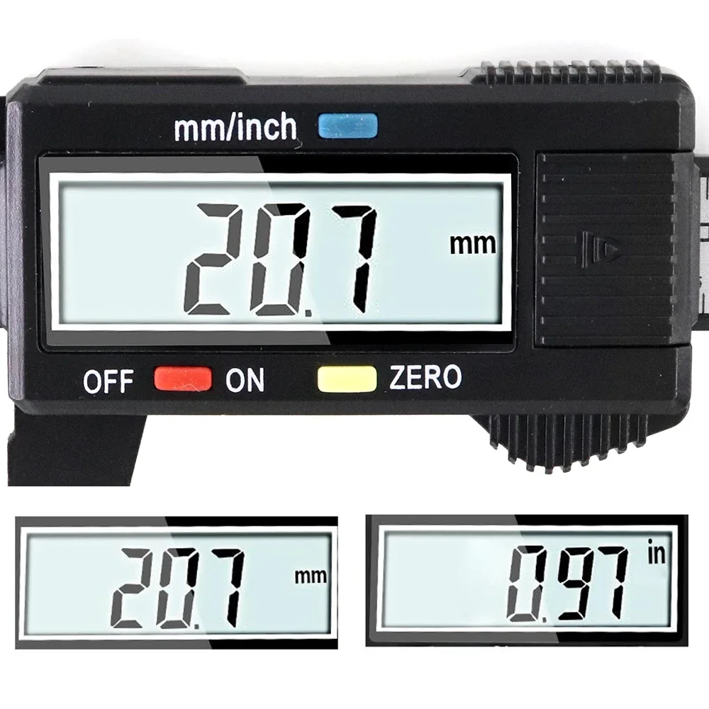 100/150mm Plastic Vernier Caliper Digital Display Caliper Mini Word Game Caliper Student Vernier Calibrator Job  measuring Tools