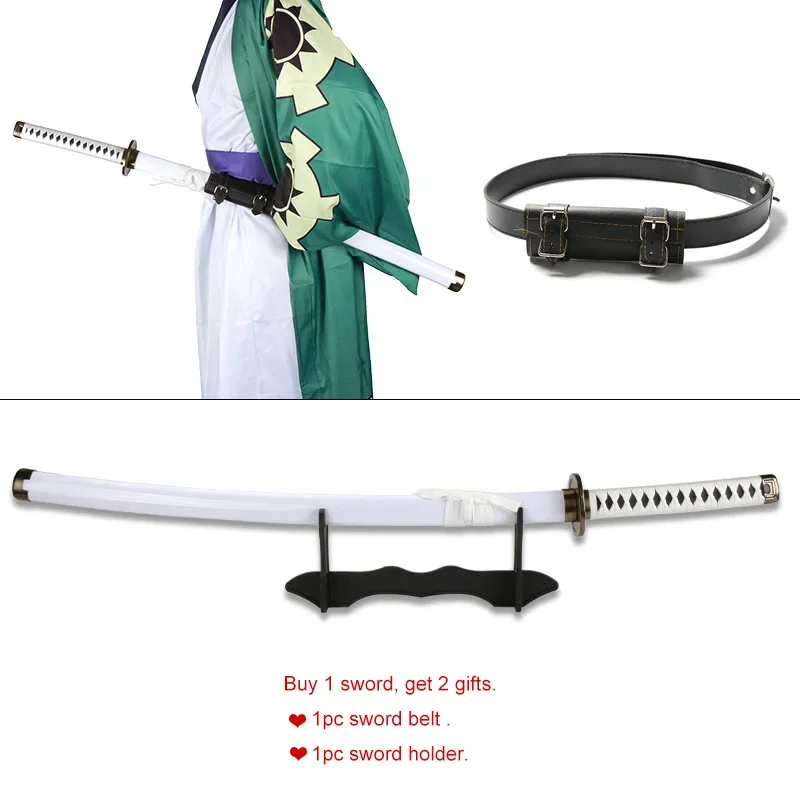 1:1  Anime Roronoa Zoro Katana sword Wooden Toy Swords original pattern Wado kitetsu Shusui Enma Cosplay Weapon Props