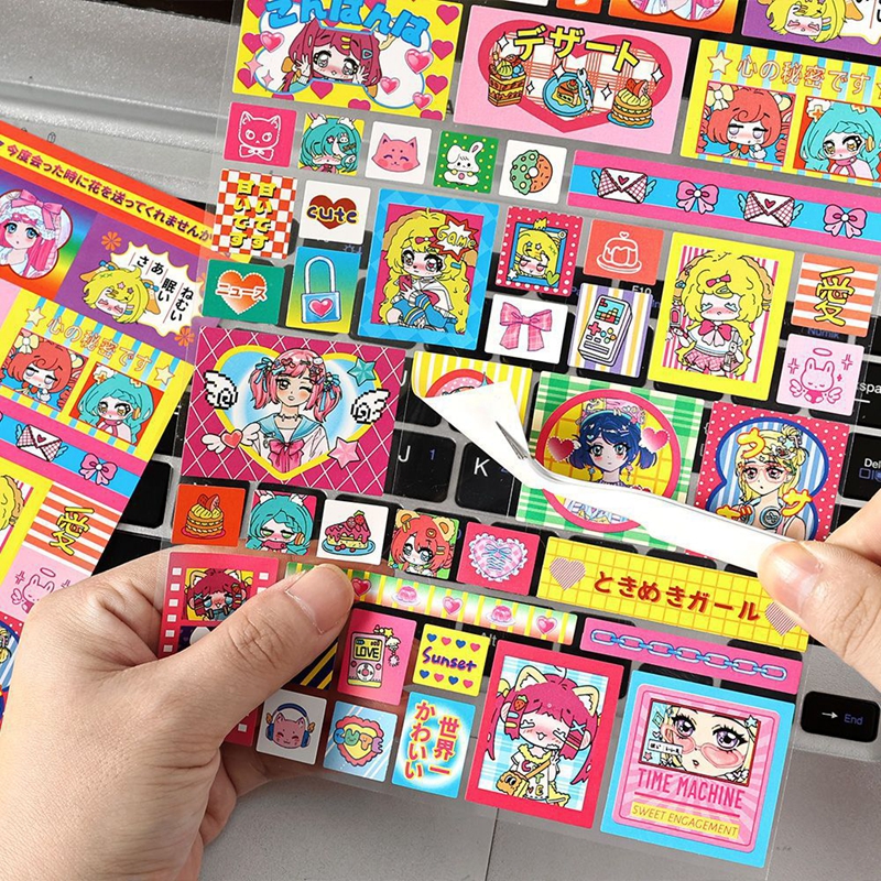 1 個レインボードリームシリーズ Y2K 装飾ステッカースクラップブッキング DIY フォトカード装飾コラージュ素材