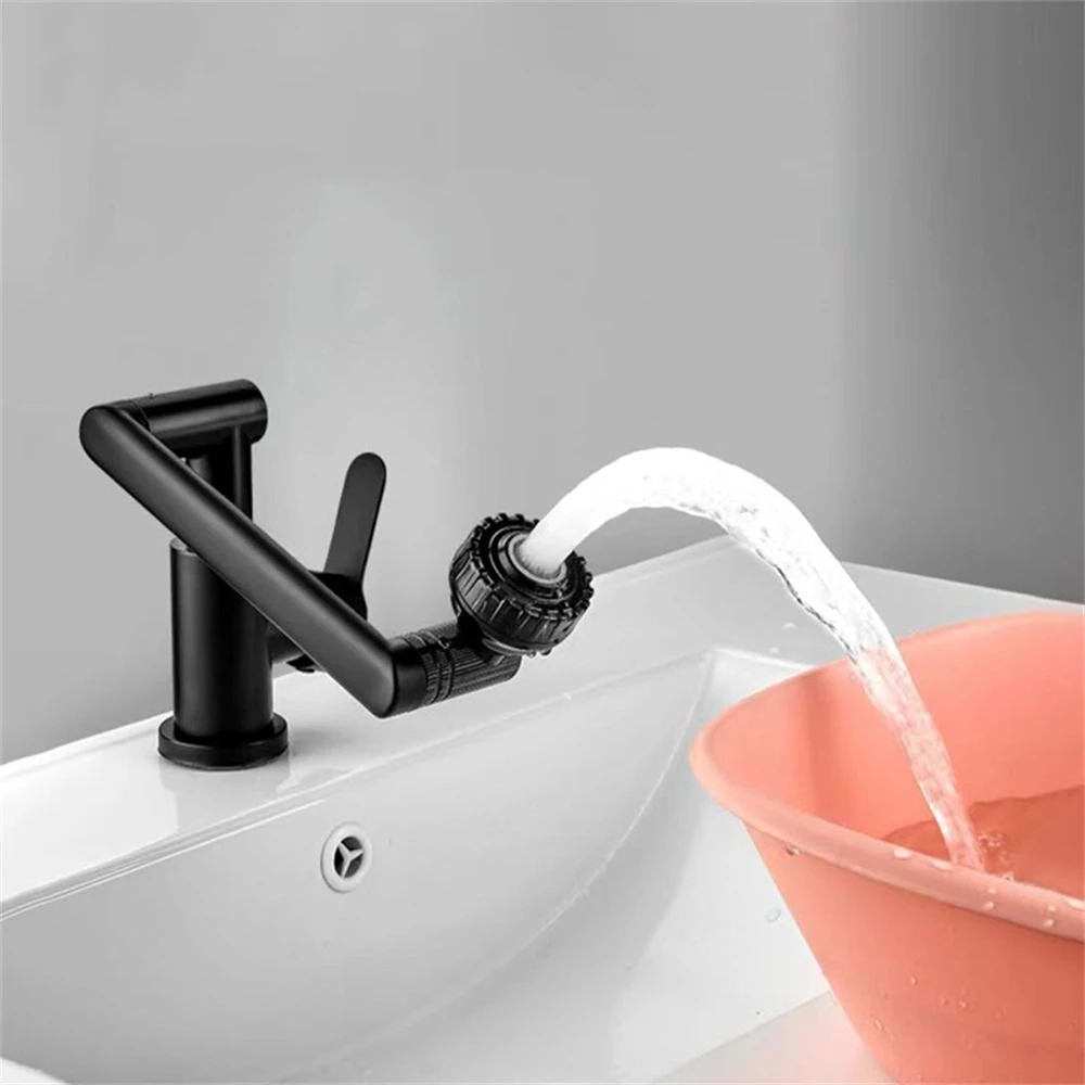 Grifo de brazo robótico giratorio Universal para uso en frío y caliente en el hogar, cocina, baño, lavabos, accesorios para grifo