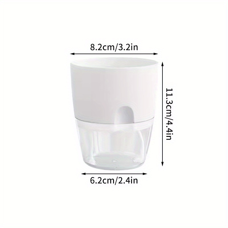 Maceta de plástico con autorriego, plantas hidropónicas de doble capa, jarrones para bonsái, maceta suculenta, decoración para el hogar y la Oficina, 10/5 Uds.