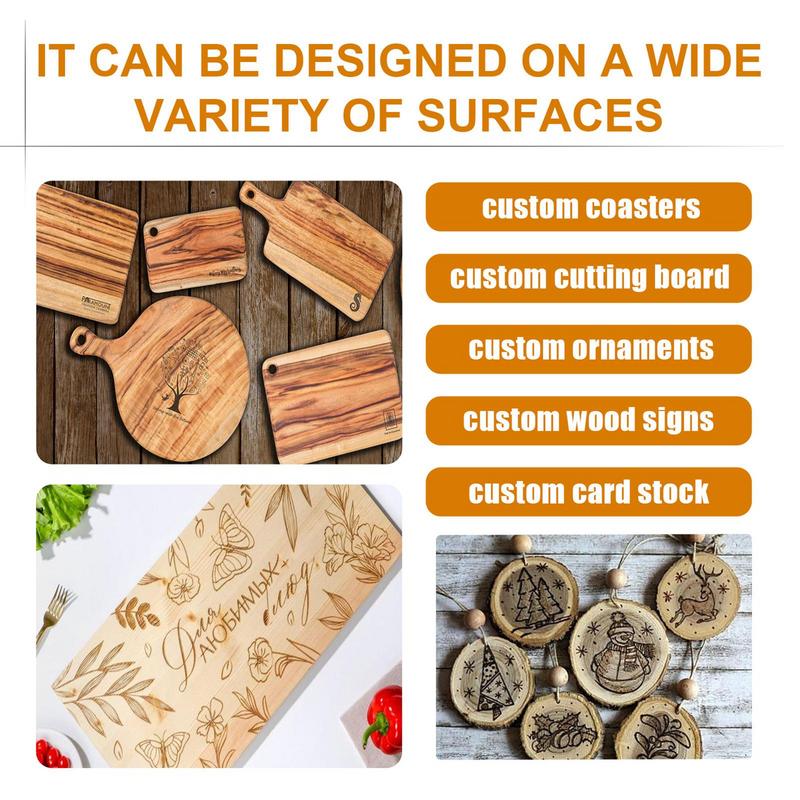 목재 굽기 크림 굽기 붙여 넣기 연소 젤을 적용하기 쉬운 캠핑 가죽을위한 다기능 DIY Pyrography 액세서리