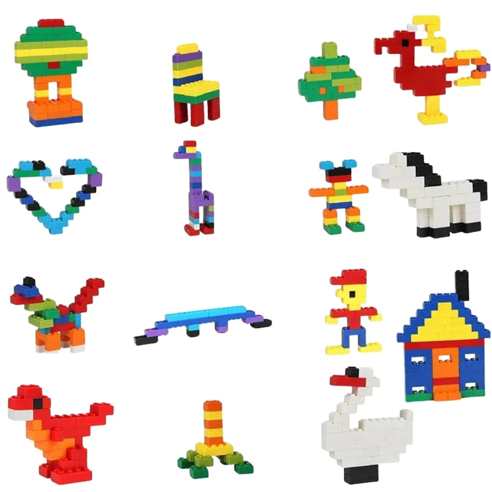 125g/250g Building Blocks Bulk Lot Pack Bricks Block Plate Creative Toy Small Particles Bulk Compatible Legoeds DIY Kit for Kids