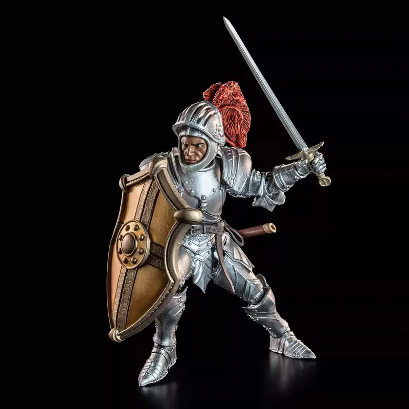 Figur Aksi Koleksi Four Horsemen Skala 1/12 Mythic Legions Edisi Ulang Tahun ke-10 Silver Knight Tipe II yang Dapat Digerakkan