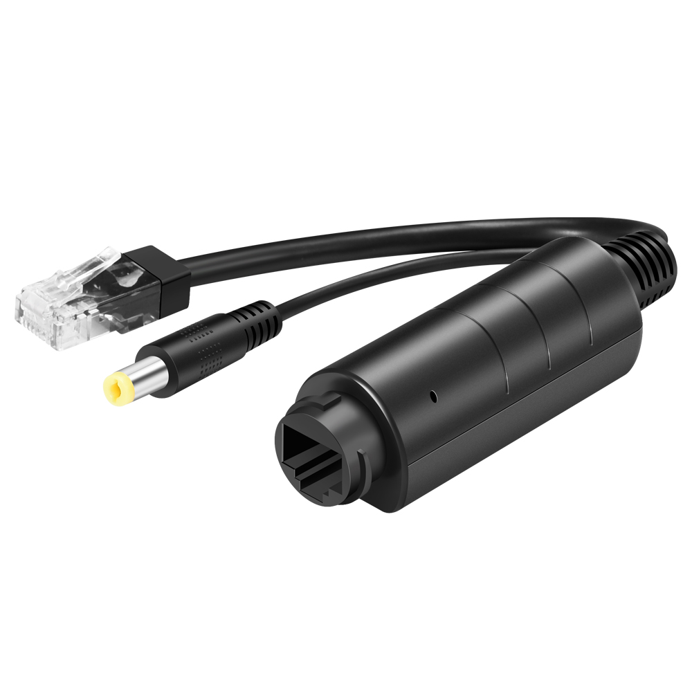 กล้องเฝ้าระวังวิดีโอ Wifi อัพเกรด POE Splitter Cable 48V IEEE802.3af กันน้ํา 15.4W อะแดปเตอร์