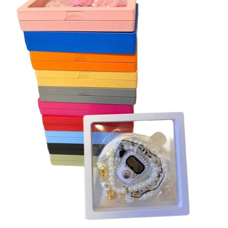 Conjunto de contas de oração muçulmanas coloridas com contador de dedo islâmico, contador de dedo portátil 99 contas de oração pulseira 2 peças conjunto de presente