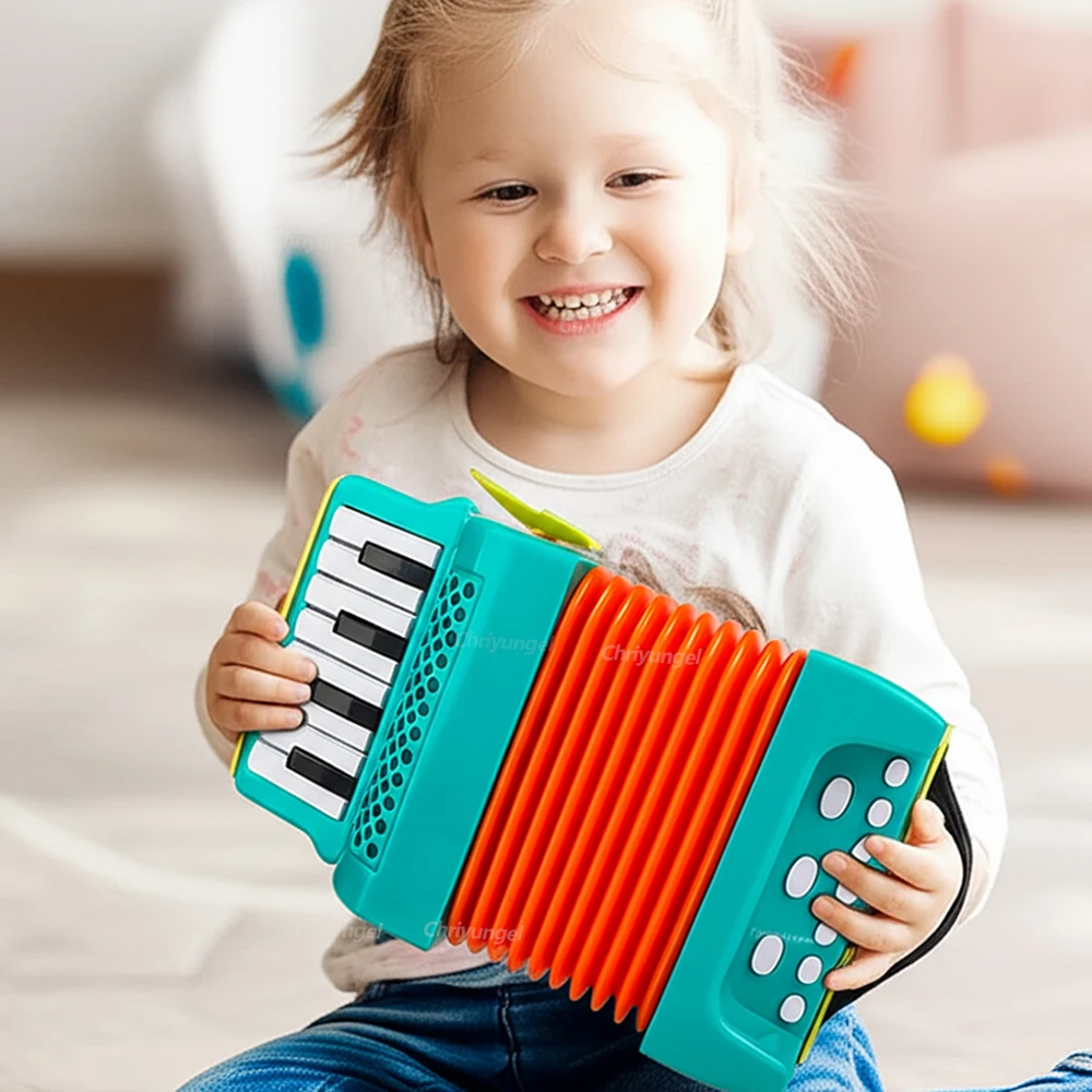 Accordeonspeelgoed voor peuters Muziekinstrument Educatief speelgoed Kindermuziekinteresse Ontwikkeling Cadeaus voor kinderen Jongens Meisjes