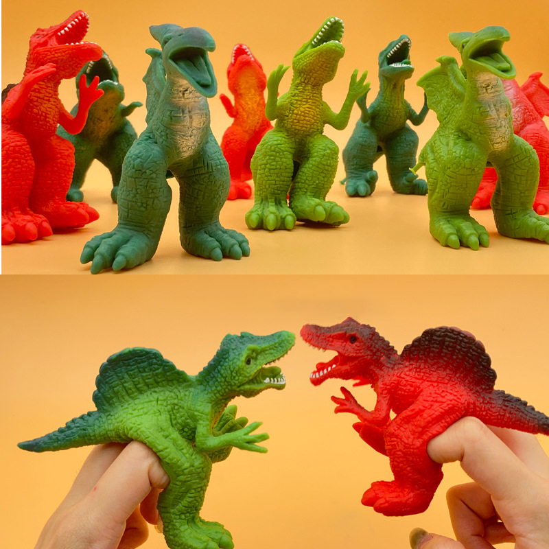 子供のための恐竜の指の人形,創造的なシミュレーション,柔らかいゴム,ストレス解消,面白いティラノサウルスレックス,指のおもちゃ,ギフト,5個