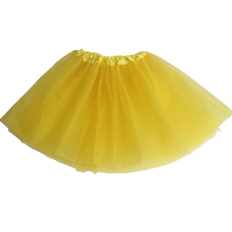 소녀 탄성 발레 댄스웨어 Tutus 미니 스커트 생일 파티 댄스 3 레이어 Tulle 투투 스커트 for Kids Princess 2-8Y Girls