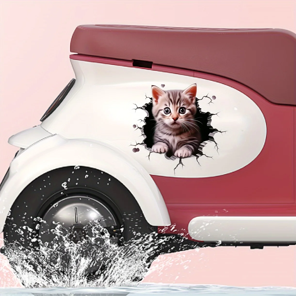 ทนทาน 3D รูปแบบแมวสติกเกอร์อัตโนมัติสําหรับกันชนหน้าต่างน่ารักจัดแต่งทรงผมรถป้องกันรอยขีดข่วนตกแต่งสําหรับรถจักรยานยนต์รถยนต์แล็ปท็อป