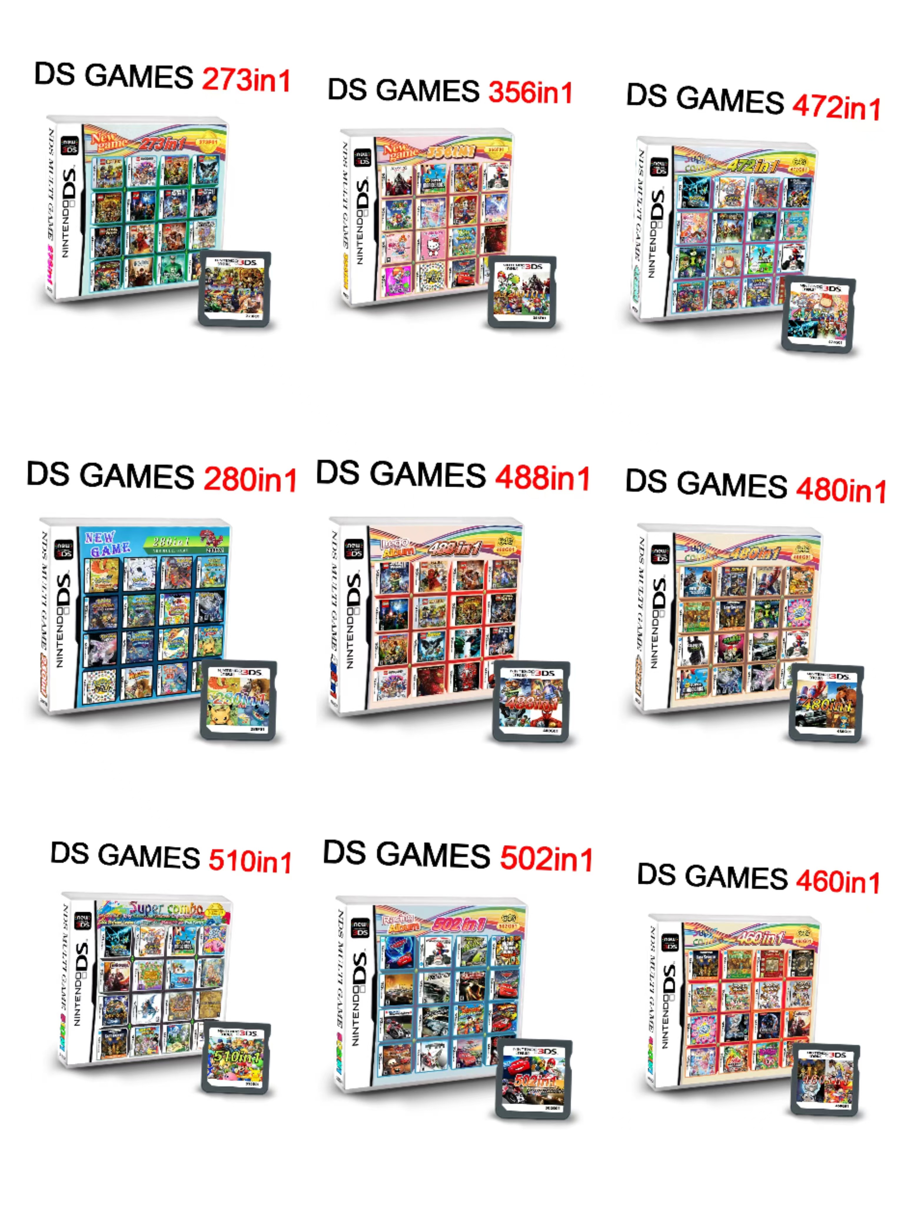 4300 in 1 compilatie DS NDS 3DS 3DS NDSL Game Cartridge Card Video Game Handheld Player (R4-kaart)
