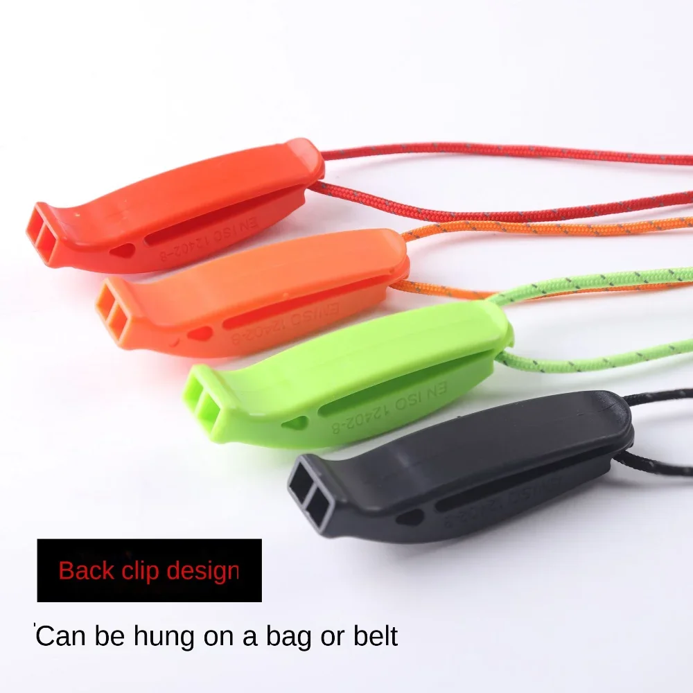 Outdoor Survival Pfeife Camping Wandern Rettung Notfall Pfeife Tauchen Fußball Basketball Spiel Pfeife Anti verlust Clip
