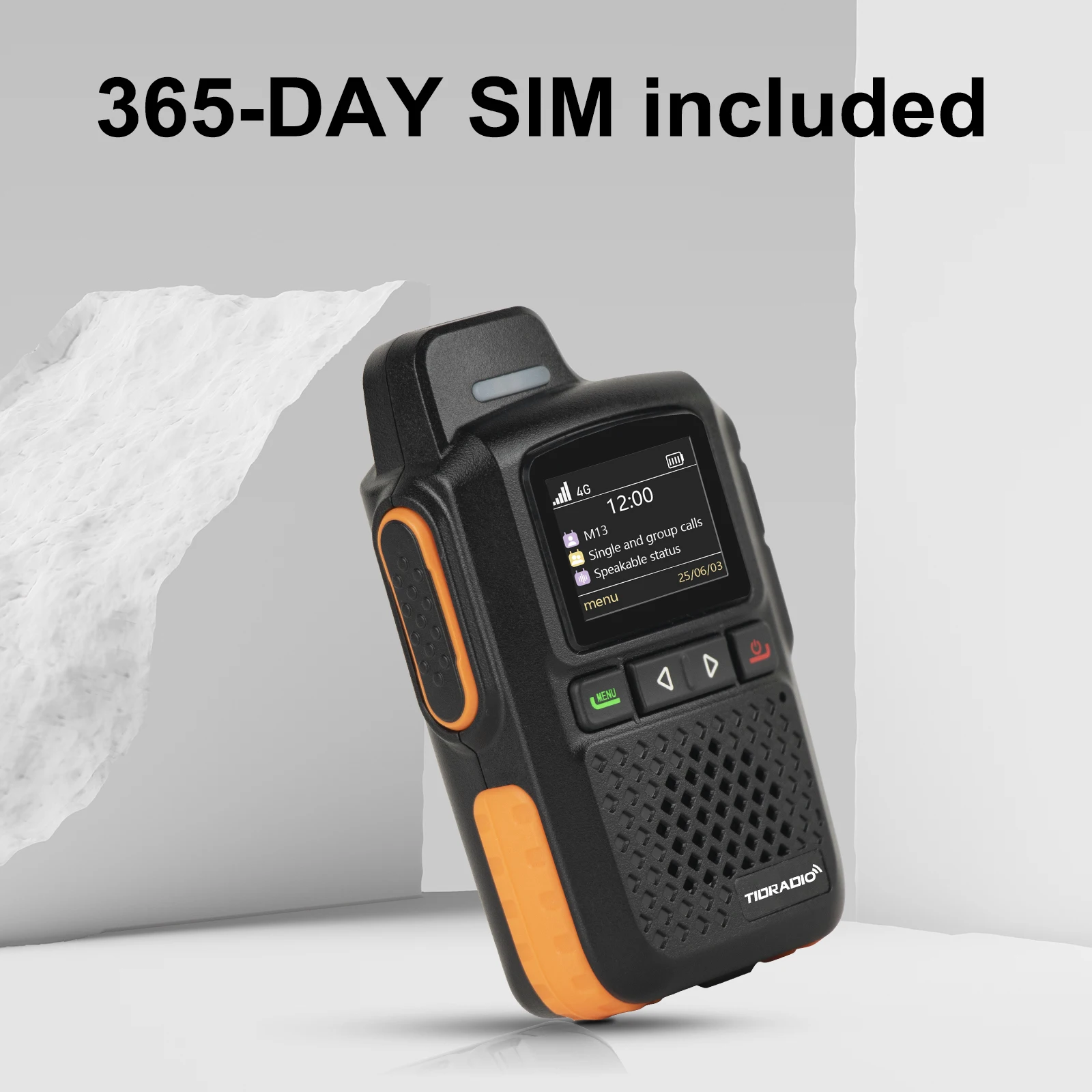 TIDRADIO TD-M13 Radio Global 5000KM batería de larga duración 3000mAh tarjeta SIM Global walkie-talkie para construcción senderismo en espera