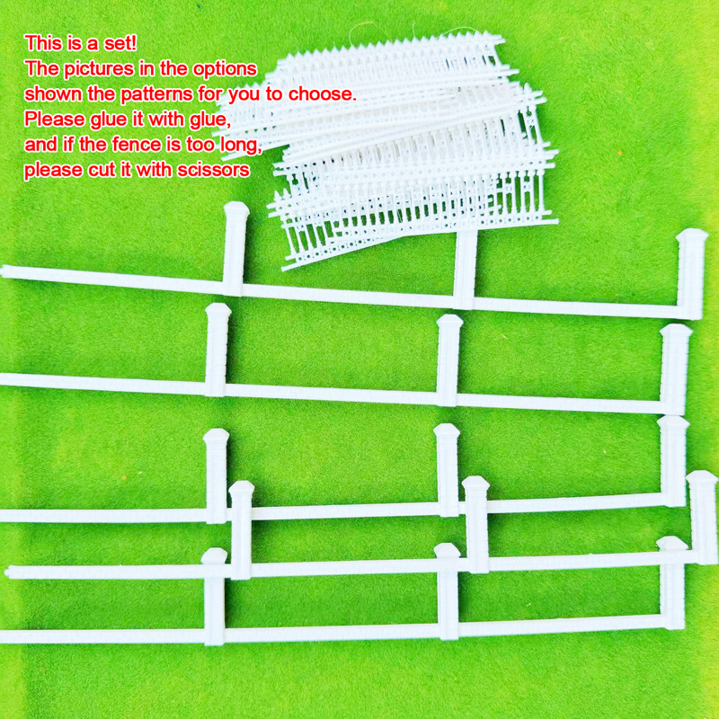 1 メートル/セット l 1:87 HO スケールモデルフェンスプラスチックガードレール建築鉄道白建物フェンス壁風景装飾