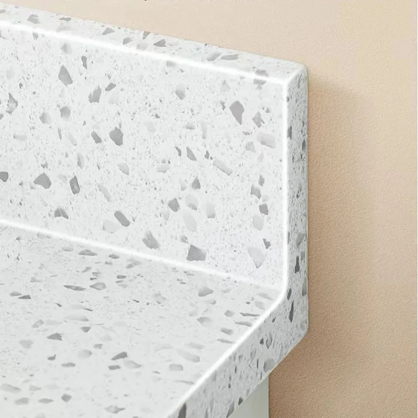 Papel tapiz impermeable autoadhesivo moderno de 80CM para baño, pegatinas de pared a prueba de moho de mármol a prueba de aceite para encimera de cocina