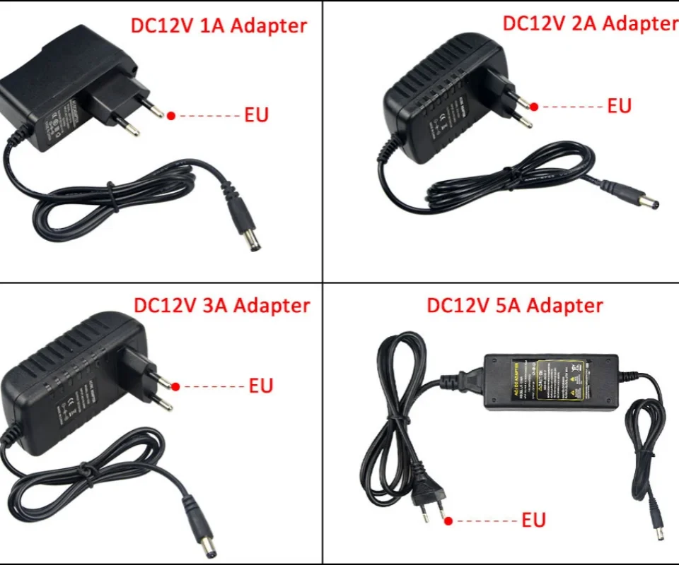 AC 100V-240V to DC 12V Lighting Transformer 1A 2A 3A Electronic Power Supply Adapter Converter LED Driver For LED Strips Light
