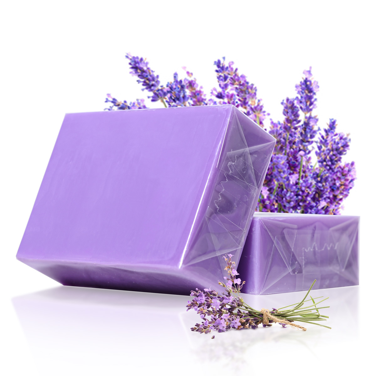 Natuurlijke biologische lavendel etherische oliezeep Handgemaakte zeep voor reiniging, verfrissend, oliecontrole, badzeep