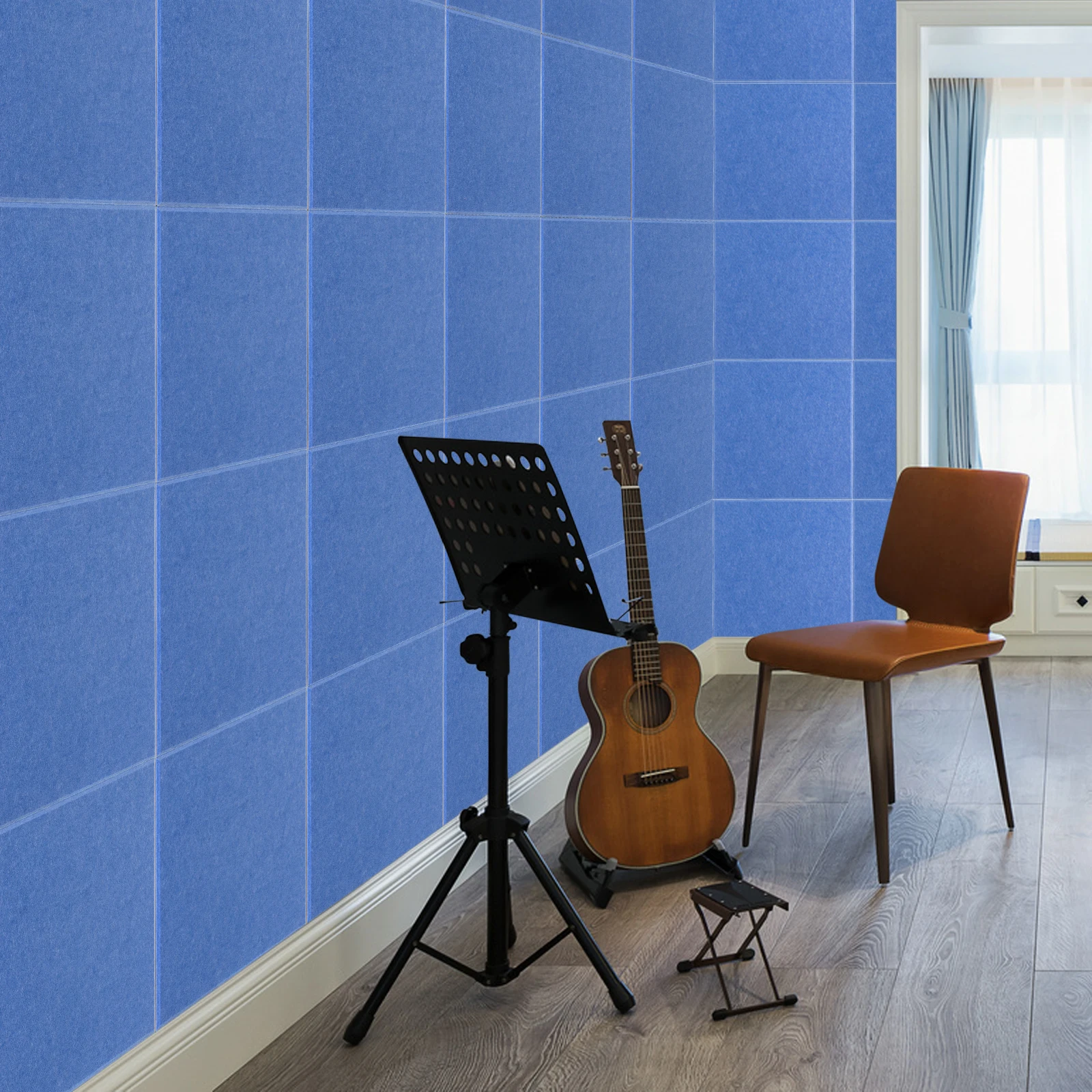 Panel acústico de 18 piezas, paneles de aislamiento acústico, pared de aislamiento acústico de alta densidad para decoración de paredes y tratamiento acústico