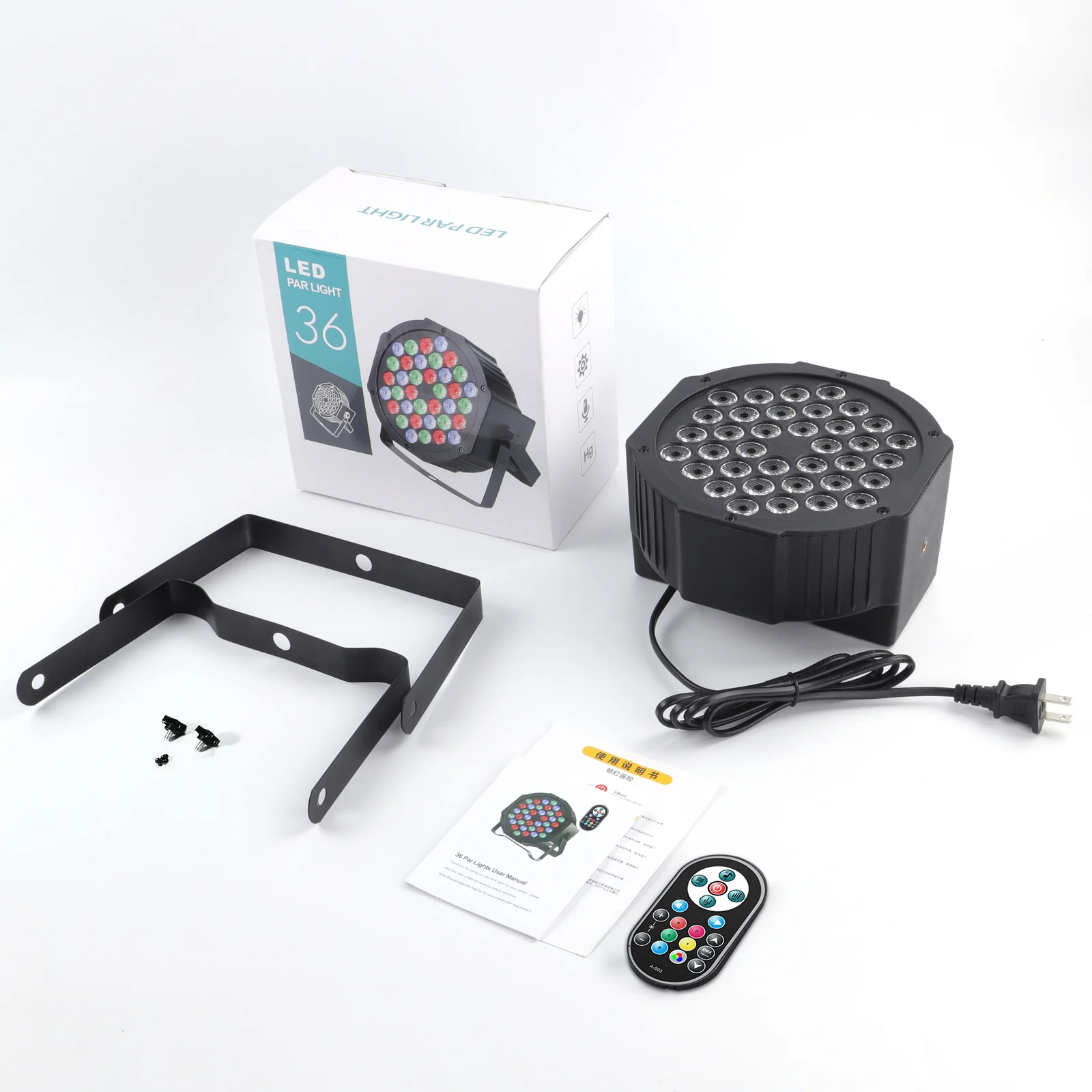 U'King 4PCS/8PCS 36LED Par Lights RGB LED DJ Stage Light with Remote Control DMX512 Sound Activated for Party Stage Effect Light