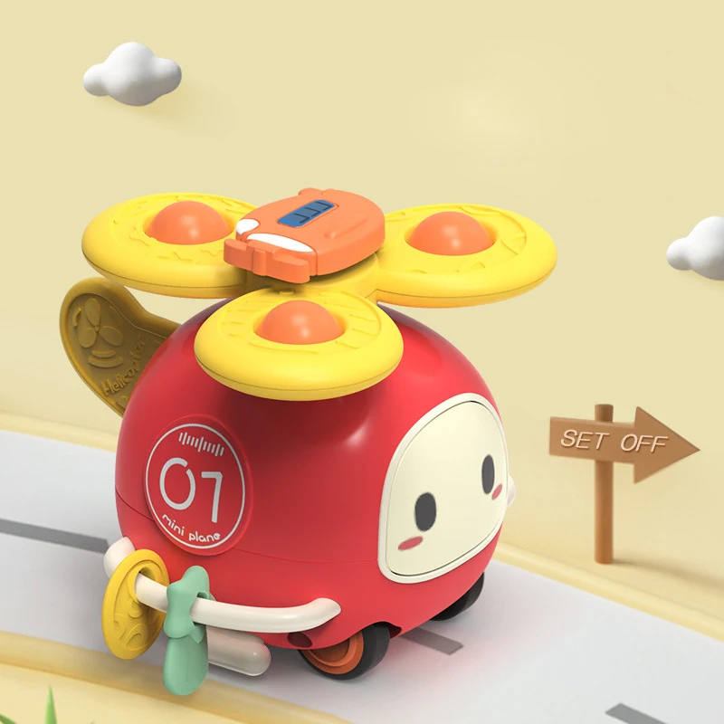 ดูดถ้วย Spinner เก้าอี้สูงของเล่นเด็ก 6 12 เดือนหมุน Rattle Sensory ของเล่นสําหรับทารกเกมการศึกษาของเล่น 1 2 3 ปี