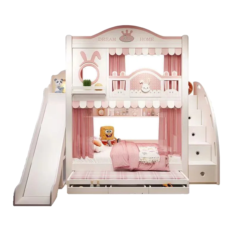 ตกแต่งเก็บเตียงเด็กออกแบบโมเดิร์นเตียงเด็กเตียงไม้ญี่ปุ่นสีขาว Lit Cabane Enfant เฟอร์นิเจอร์สําหรับ Home