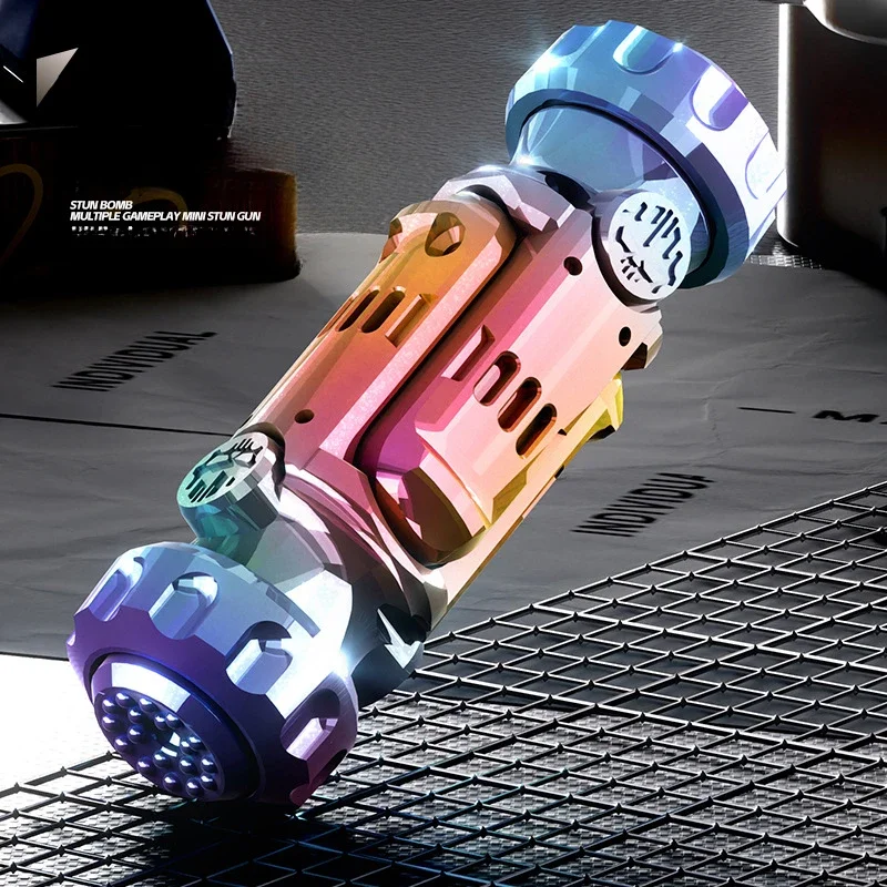 Stun Grenade Fidget Spinner Miniature ปืนพกของเล่นปืน Ejectable Shells ความเครียดบรรเทาของเล่นนิ้วมือสําหรับผู้ใหญ่เด็กที่ดีที่สุดของขวัญ