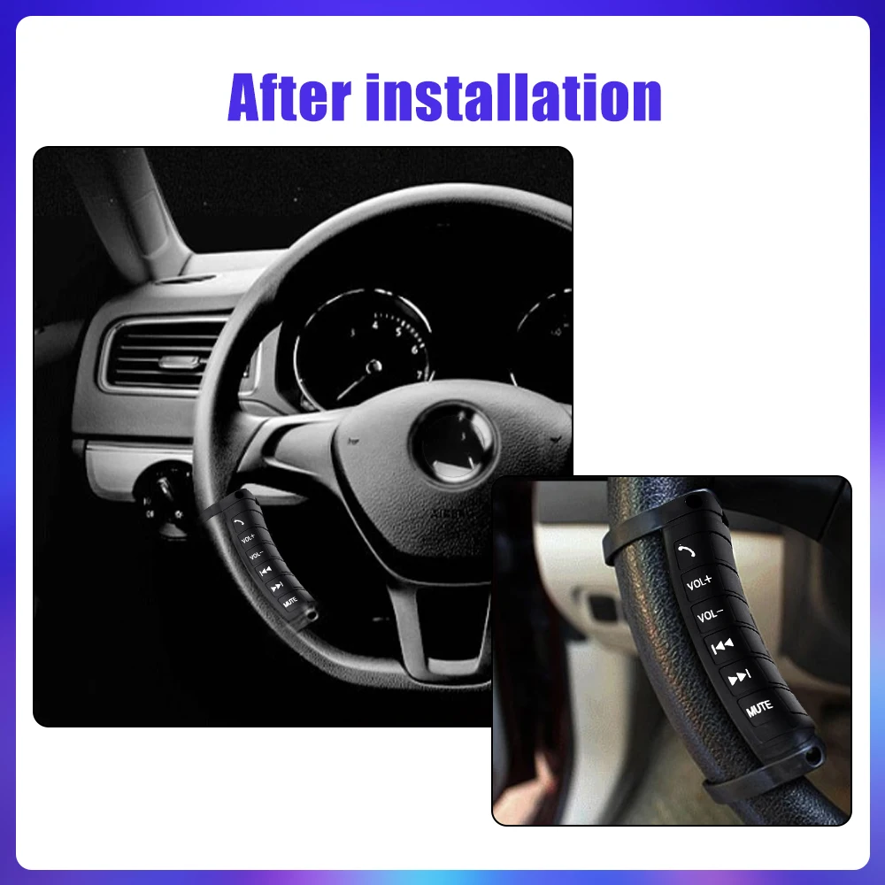 Control inalámbrico Universal para volante de coche, botón multifunción, reproductor de DVD para coche, navegación GPS, Radio, botón de Control remoto