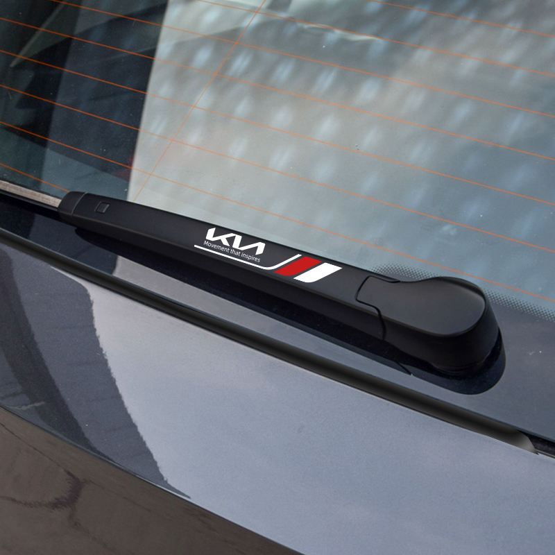 車のウィンドウワイパーステッカー,クリスタルエンブレム,車の装飾,キアソウル,ソレート,k2,k5,ピカント,オプティマ,スポーティ,セラト,2個