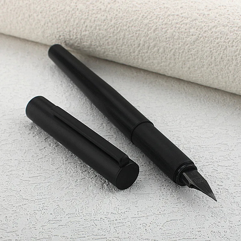 Ручка перьевая Jinhao 35, роскошная элегантная полностью матовая черная ручка с наконечником EF/F, каллиграфические принадлежности для школы и офиса, Канцтовары