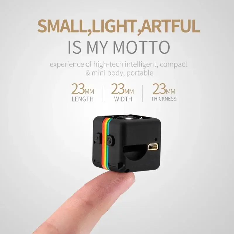Original SQ11 Mini cámara 1080p HD Micro cámara 30 marco Cámara de vídeo de acción deportes DV al aire libre Gopro visión nocturna soporte 128G