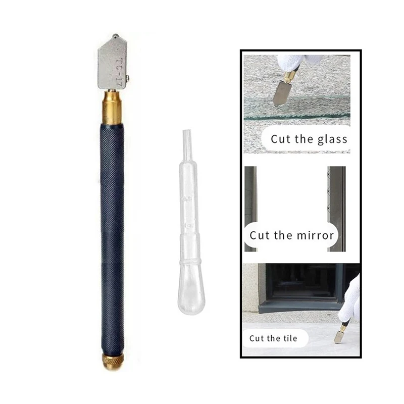 1PCS น้ํามันคาร์ไบด์เคล็ดลับเครื่องตัดกระจกตัดเครื่องมือ Toyo TC-17 แก้วเครื่องตัดน้ํามันสําหรับแก้ว/เครื่องมือตัดกระเบื้อง