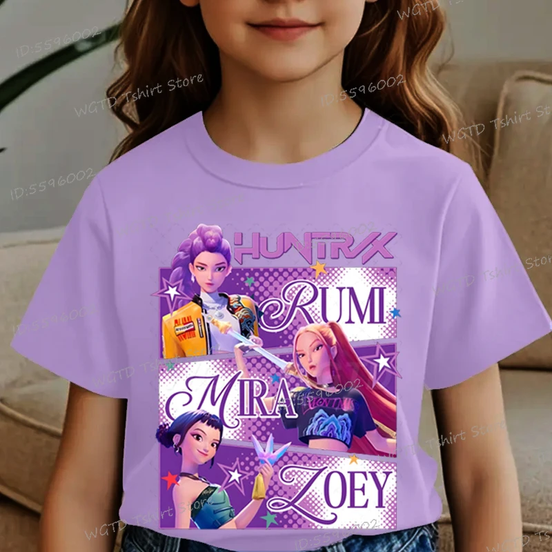 Ropa para niños, estampado de película novedosa, regalos para fanáticos, ropa para niños, Tops casuales de moda, camiseta de algodón suave de película novedosa 2025 para niñas