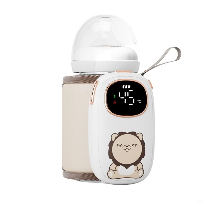 4XFE 充電式バッテリー駆動ボトルミルクウォーマー 忙しい親のためのボトルウォーマー