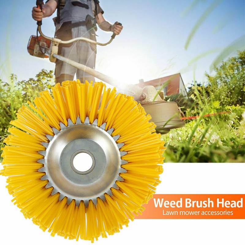 8-Inch Lawn Mower With Grass Head, Nylon Weeding Wheel, Household Weeding Brick Joint With Hardened Nylon Wire  Mowing  Wheel